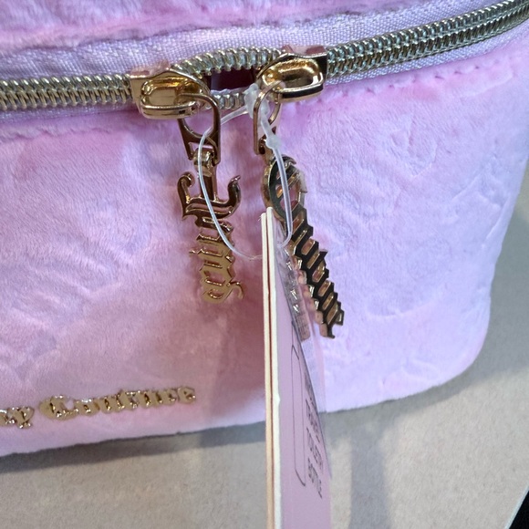 NWT Juicy Couture Pink and Gold Travel Cosmetic Bag - Picture 4 of 8